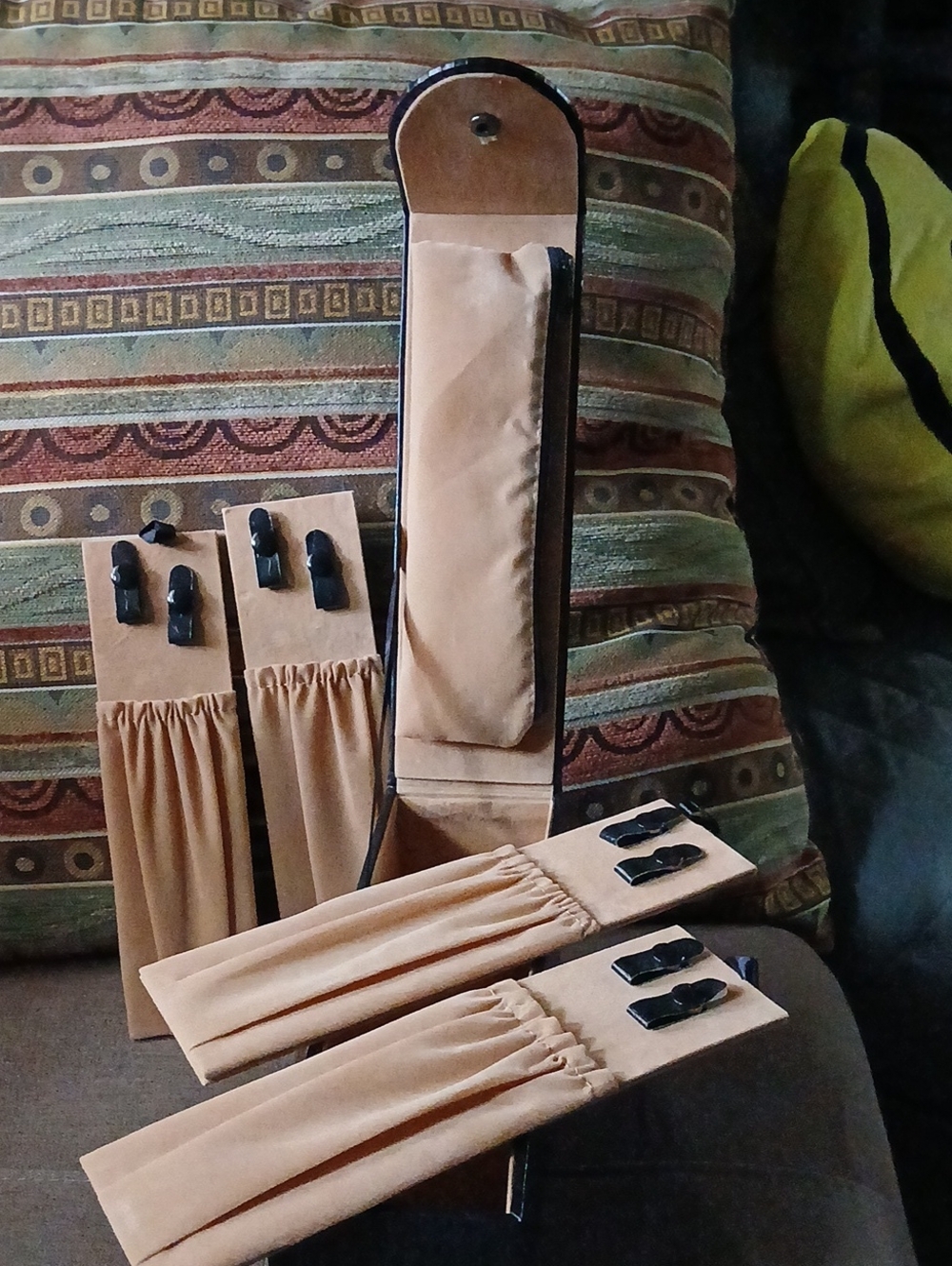 Faux Leather Travel Jewelry Organizer